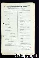 Workmen’s Compensation Act form for Thomas L. Gibson, aged 34, Bricklayer at Ripley Colliery