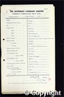 Workmen’s Compensation Act form for Allen Grainger, aged 26, Filler at Ripley Colliery