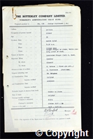 Workmen’s Compensation Act form for George Hopkinson (Jun), aged 31, Joiner at Britain Colliery