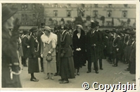 Postcard featuring a black and white photograph taken during the visit of HRH Princess Mary to Buxton in October 1921.