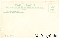 Postcard featuring a black and white photograph of Turner's Memorial on the Crescent decorated for the Buxton well dressing festival around the turn of the 20th century.