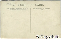 Postcard featuring black and white photograph of crowds surrounding aviator Gustav Hamel's plane in Buxton in August 1912.