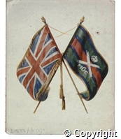 Cartoon by H J Rylands captioned 'OUT FOR EXERCISE'