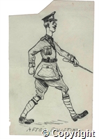 Cartoon by H J Rylands captioned 'A NEWMARKET TYPE'