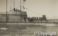 Postcard: Part of submarine "M.3"