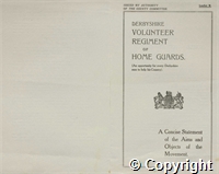 A Concise Statement of the Aims and Objects of the Derbyshire Volunteer Regiment of Home Guards