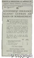 Government Insurance Against German Air Raids or Bombardment