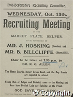Wednesday, Oct 13th Recruiting Meeting, Belper