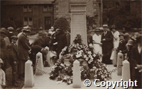 Photographs of unveiling of war memorial [at Great Longstone]