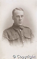 Portrait photograph of A H Doughty in RAMC uniform