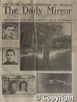 Cover of 'The Daily Mirror' including article FOR VALOUR reporting the award of The Victoria Cross to Charles Edwin Stone, 24 May 1918