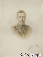 Studio photograph of Charles Sisum Wright in uniform, 5 Sep