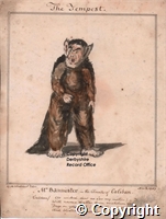 The Tempest : Mr Bannister in the Character of Caliban