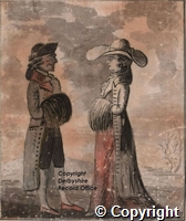 [Man and woman looking at each other]