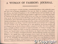 A Woman of Fashion's Journal