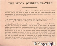 The Stock Jobber's Prayer