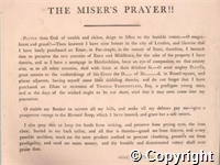 The Miser's Prayer