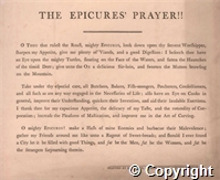 The Epicure's Prayer