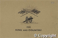 Commemorative Card "For King and Country"