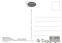 Postcard featuring four colour photographs showing the Peak District in different seasons.