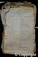 Workmen’s Compensation Act form for George L. Abbott, aged 33, Dataller at Britain Colliery
