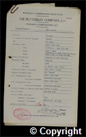 Workmen’s Compensation Act form for Edwin Bryan, aged 43, Deputy at Britain Colliery
