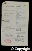 Workmen’s Compensation Act form for Reginald Bull, aged 19, Banksman at Britain Colliery