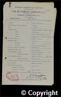 Workmen’s Compensation Act form for Ronald Burgin, aged 19, Gummer at Britain Colliery