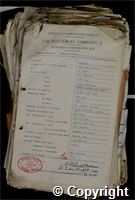 Workmen’s Compensation Act form for Herbert Allen, aged 28, Bull Rail Setter at Britain Colliery