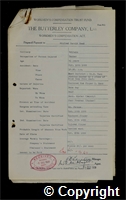 Workmen’s Compensation Act form for Wilfred Harold Head, aged 41, Packer at Britain Colliery