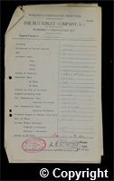 Workmen’s Compensation Act form for Thomas J. Holden, aged 16, Clipper at Britain Colliery
