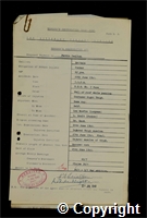 Workmen’s Compensation Act form for Ferdinand Caulton, aged 62, Packer at Britain Colliery