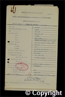 Workmen’s Compensation Act form for Ernest William Fallows, aged 26, Filler at Britain Colliery