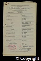 Workmen’s Compensation Act form for John Haslam, aged 39, Timberer (following Cutter) at Britain Colliery