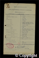 Workmen’s Compensation Act form for Albert Walters, aged 47, Packer at Britain Colliery
