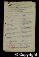 Workmen’s Compensation Act form for William Willis, aged 47, Timberer at Britain Colliery