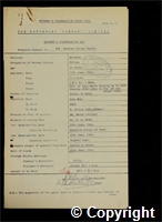Workmen’s Compensation Act form for Charles Walter Taylor, aged 30, Filler at Britain Colliery
