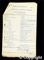 Workmen’s Compensation Act form for John Daniel Fletcher, aged 37, Labourer at Britain Colliery