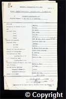 Workmen’s Compensation Act form for F. B. Desbrough, aged 46, Filler at Britain Colliery