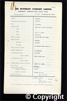 Workmen’s Compensation Act form for Frederick Gibbs, aged 30, Filler at Britain Colliery