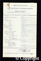 Workmen’s Compensation Act form for Harold Saint, aged 24, Borer at Britain Colliery