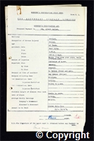 Workmen’s Compensation Act form for Albert Waller, aged 43, Filler at Britain Colliery
