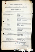 Workmen’s Compensation Act form for Dennis Brown, aged 37, Filler at Denby Hall Colliery