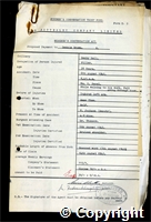 Workmen’s Compensation Act form for Dennis Brown, aged 38, Filler at Denby Hall Colliery