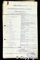 Workmen’s Compensation Act form for Joseph Jackson, aged 43, Packer at Denby Hall Colliery