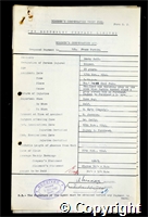 Workmen’s Compensation Act form for Frank Parkin, aged 29, Ripper at Denby Hall Colliery