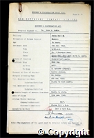 Workmen’s Compensation Act form for John William Seal, aged 34, Gummer at Denby Hall Colliery