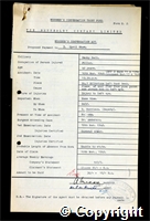 Workmen’s Compensation Act form for Cyril Shaw, aged 40, Filler at Denby Hall Colliery