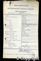 Workmen’s Compensation Act form for George Shawcroft Soult, aged 36, Filler at Denby Hall Colliery