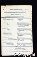 Workmen’s Compensation Act form for Gerald Leslie Homer, aged 32, Cutter's Mate at Denby Hall Colliery